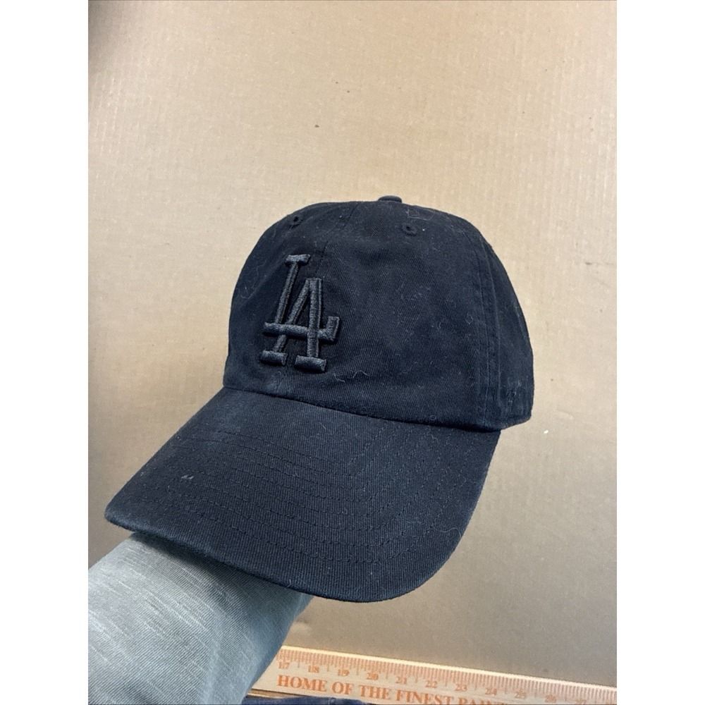 Los Angeles Dodgers '47 Brand All Black Clean Up Adjustable Hat